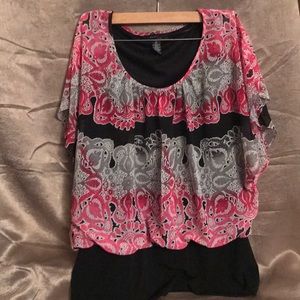 NWOT Style & Co. blouse with attached tank
